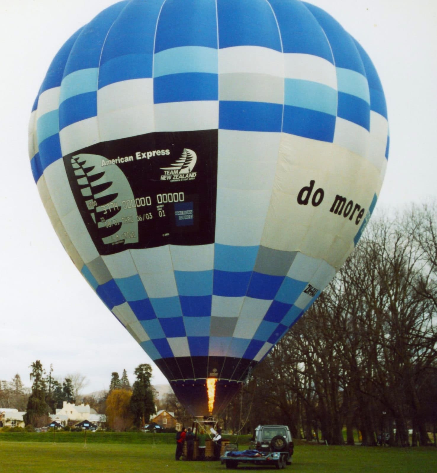 American Express branded hot air balloon
