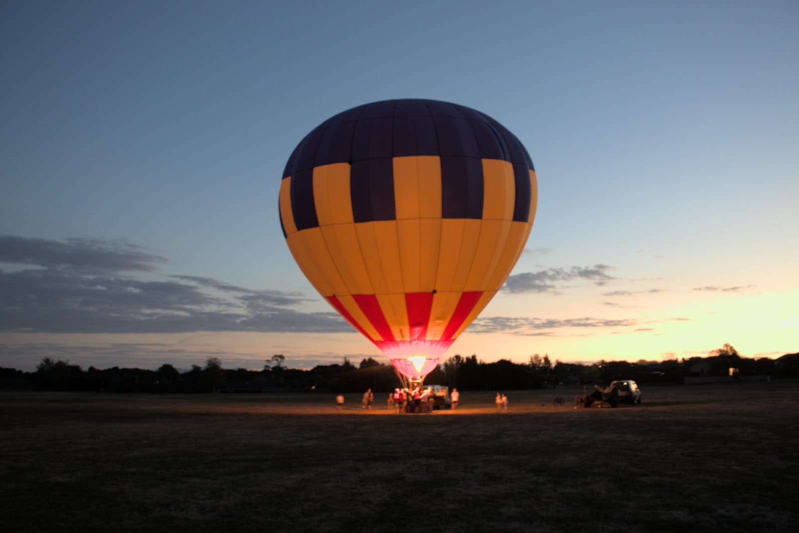 Helios air balloon inflating